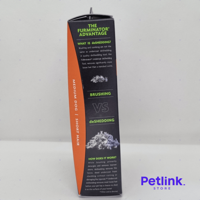 FURMINATOR CEPILLO DESLANADOR DE PELAJE PARA PERRO RAZA MEDIANA DE PELO CORTO