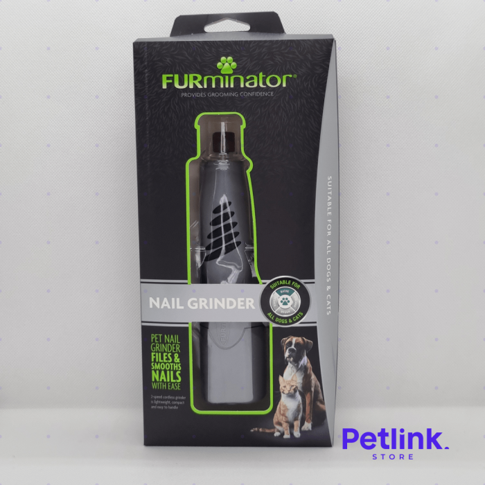 FURMINATOR LIMADOR Y ALISADOR DE UÑAS INALAMBRICA DOS VELOCIDADES CON LUZ LED PARA MASCOTAS