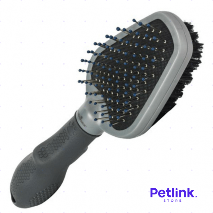 FURMINATOR CEPILLO DE ASEO DOBLE CON DOS TIPOS DE CERDAS PARA MASCOTAS