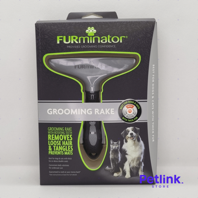 FURMINATOR RASTRILLO DE ASEO Y LIMPIEZA CON DIENTES GIRATORIOS PARA MASCOTAS CON PELAJE GRUESO O DENSO