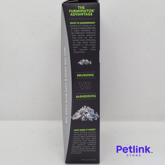 FURMINATOR RASTRILLO DE ASEO Y LIMPIEZA CON DIENTES GIRATORIOS PARA MASCOTAS CON PELAJE GRUESO O DENSO