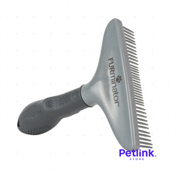 FURMINATOR RASTRILLO DE ASEO Y LIMPIEZA CON DIENTES GIRATORIOS PARA MASCOTAS CON PELAJE GRUESO O DENSO