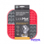 LICKIMAT PLATO ALIMENTADOR LENTO PARA PERROS MODELO SLOMO COLOR ROJO CON GRIS