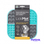 LICKIMAT PLATO ALIMENTADOR LENTO PARA PERROS MODELO SLOMO COLOR TURQUESA CON GRIS