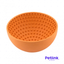 LICKIMAT PLATO ALIMENTADOR LENTO PARA PERROS MODELO WOBBLE DISEÑO REDONDO COLOR NARANJA