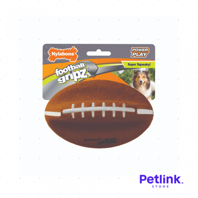 NYLABONE JUGUETE MODELO PELOTA DE FUTBOL AMERICANO PARA PERRO MEDIANO