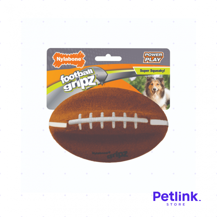 NYLABONE JUGUETE MODELO PELOTA DE FUTBOL AMERICANO PARA PERRO MEDIANO